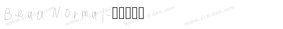 Beau Normal字体转换